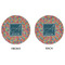 Retro Squares Round Linen Placemats - APPROVAL (double sided)