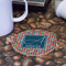 Retro Squares Round Paper Coaster - Front