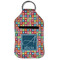 Retro Squares Sanitizer Holder Keychain - Small (Front Flat)