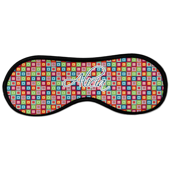 Custom Retro Squares Sleeping Eye Masks - Large (Personalized)