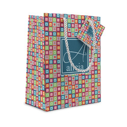 Retro Squares Gift Bag (Personalized)
