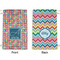 Retro Squares Small Laundry Bag - Front & Back View