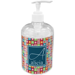 Retro Squares Acrylic Soap & Lotion Bottle (Personalized)