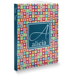 Retro Squares Softbound Notebook - 5.75" x 8" (Personalized)