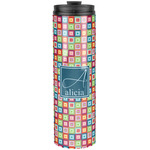 Retro Squares Stainless Steel Skinny Tumbler - 20 oz (Personalized)