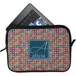 Retro Squares Tablet Case / Sleeve - Small (Personalized)