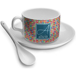 Retro Squares Tea Cup - Single (Personalized)