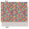 Retro Squares Tissue Paper - Heavyweight - Medium - Front & Back