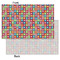 Retro Squares Tissue Paper - Heavyweight - Small - Front & Back