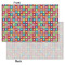 Retro Squares Tissue Paper - Lightweight - Small - Front & Back