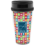 Retro Squares Acrylic Travel Mug without Handle (Personalized)