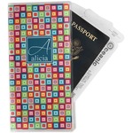 Retro Squares Travel Document Holder