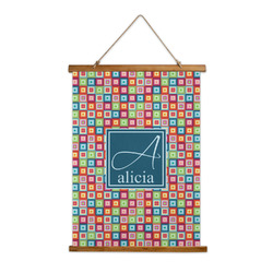 Retro Squares Wall Hanging Tapestry - Tall (Personalized)