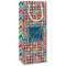 Retro Squares Wine Gift Bag - Matte - Main