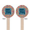 Retro Squares Wooden 7.5" Stir Stick - Round - Double Sided - Front & Back