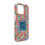 Retro Squares iPhone Case - Plastic - iPhone 13 (Personalized)