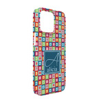 Retro Squares iPhone Case - Plastic - iPhone 13 Pro (Personalized)