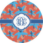 Blue Parrot Multipurpose Round Labels - 1" (Personalized)