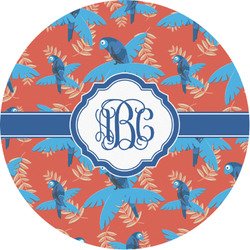 Blue Parrot Multipurpose Round Labels - 1" (Personalized)