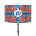 Blue Parrot 12" Drum Lamp Shade - Fabric (Personalized)