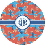 Blue Parrot Multipurpose Round Labels - 2" (Personalized)