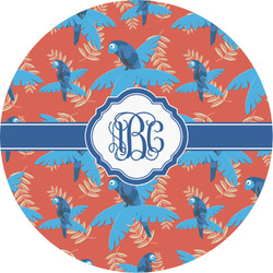 Blue Parrot Multipurpose Round Labels - 2" (Personalized)