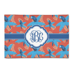 Blue Parrot Patio Rug (Personalized)