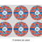 Blue Parrot 3" Multipurpose Round Labels - Sheet