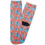 Blue Parrot Adult Crew Socks