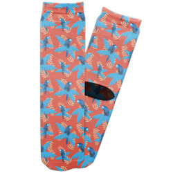 Blue Parrot Adult Crew Socks