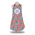 Blue Parrot Apron w/ Monogram