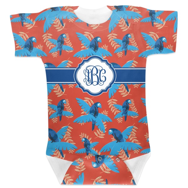 Custom Blue Parrot Baby Bodysuit 3-6 (Personalized)