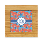 Blue Parrot Bamboo Trivet with Ceramic Tile Insert (Personalized)