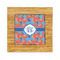 Blue Parrot Bamboo Trivet with 6" Tile - FRONT