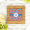 Blue Parrot Bamboo Trivet with 6" Tile - LIFESTYLE