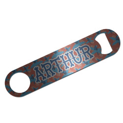 Blue Parrot Bar Bottle Opener - Silver w/ Monogram