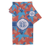 Blue Parrot Bath Towel Set - 3 Pcs (Personalized)