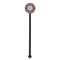 Blue Parrot Black Plastic 5.5" Stir Stick - Round - Single Stick