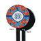 Blue Parrot Black Plastic 5.5" Stir Stick - Single Sided - Round - Front & Back