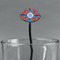 Blue Parrot Black Plastic 7" Stir Stick - Oval - Main