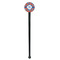 Blue Parrot Black Plastic 7" Stir Stick - Round - Single Stick