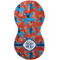 Blue Parrot Burp Peanut Shaped Flat