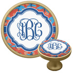 Blue Parrot Cabinet Knob - Gold (Personalized)