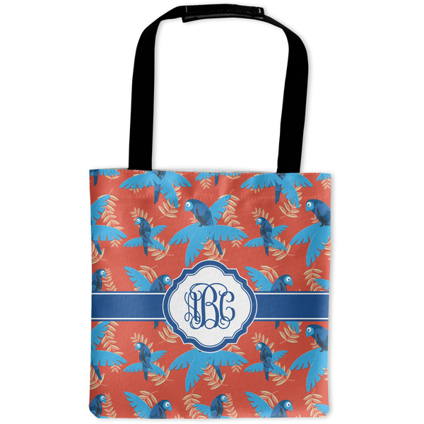 Custom Blue Parrot Auto Back Seat Organizer Bag (Personalized)