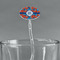 Blue Parrot Clear Plastic 7" Stir Stick - Oval - Main