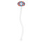 Blue Parrot Clear Plastic 7" Stir Stick - Oval - Single Stick