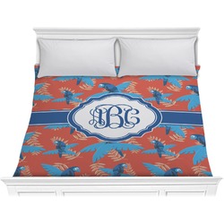 Blue Parrot Comforter - King (Personalized)