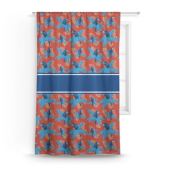 Blue Parrot Curtain - 50"x84" Panel