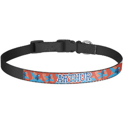 Blue Parrot Dog Collar - Large (Personalized)