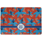 Blue Parrot Dog Food Mat w/ Monogram